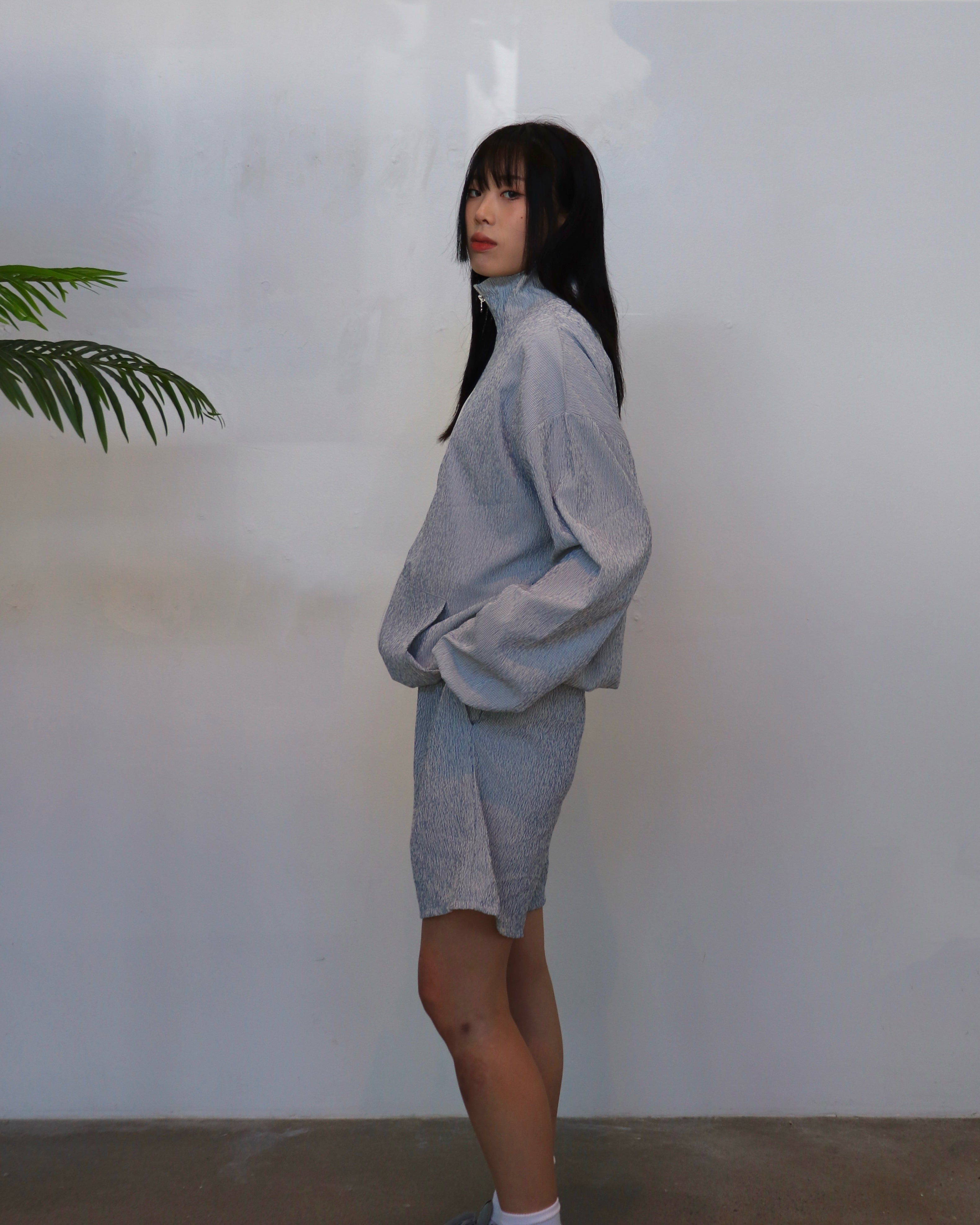 Lightweight Waikiki Jacket - Striped Blue