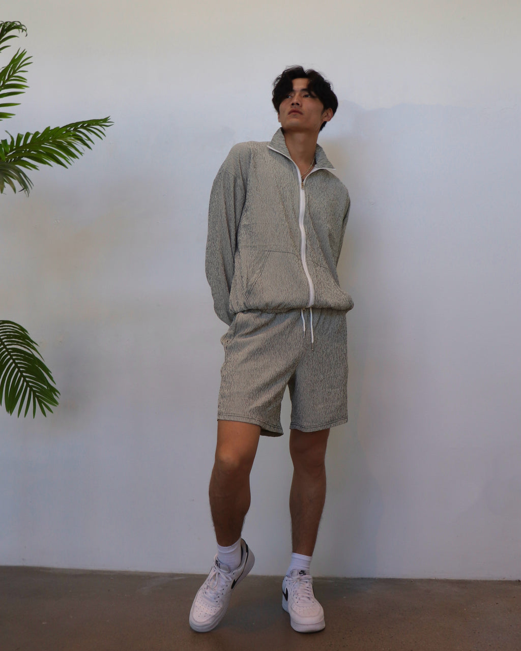 Lightweight Waikiki Jacket - Striped Black