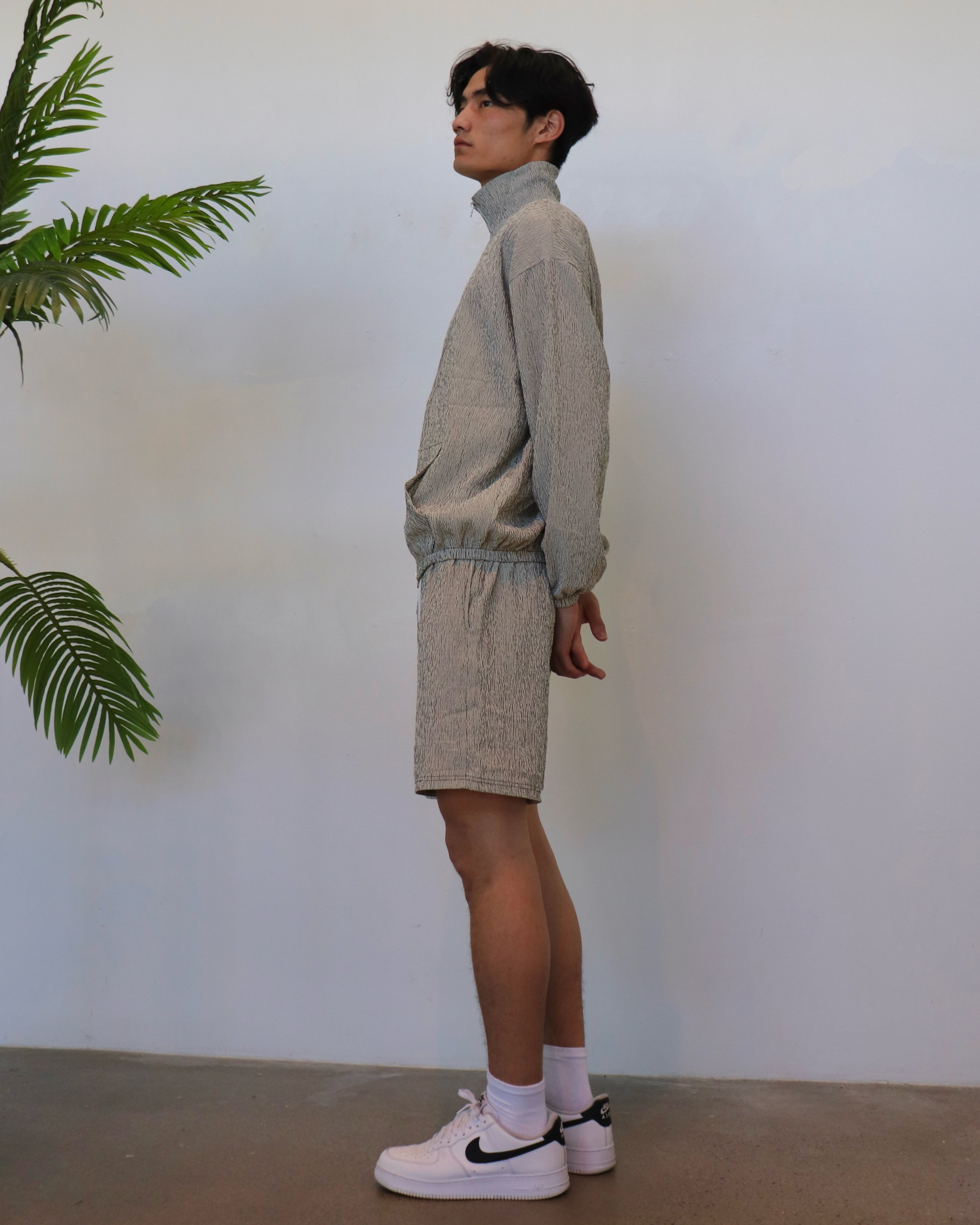 Lightweight Waikiki Jacket - Striped Black